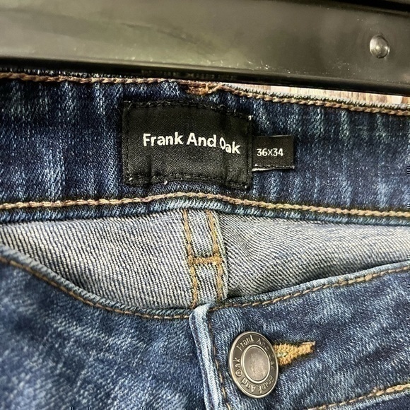 3/$30 _ FRANK AND OAK | The Dylan Slim Denim Pant medium blue wash 36W x 34L‌‌‌‌ - Picture 7 of 12